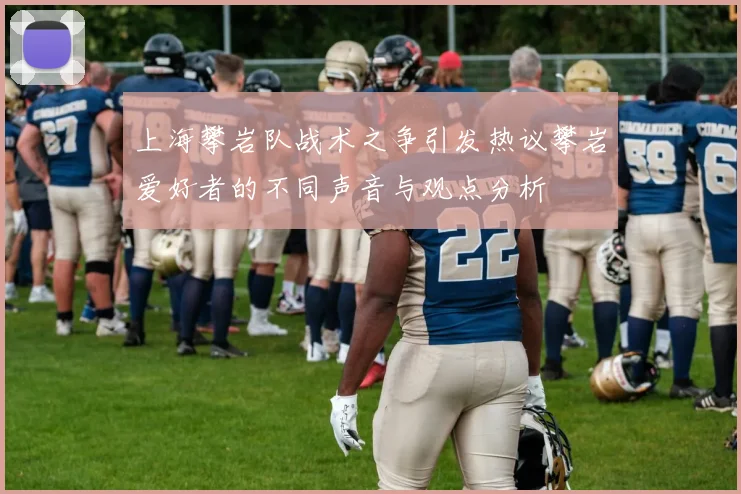 上海攀岩队战术之争引发热议攀岩爱好者的不同声音与观点分析