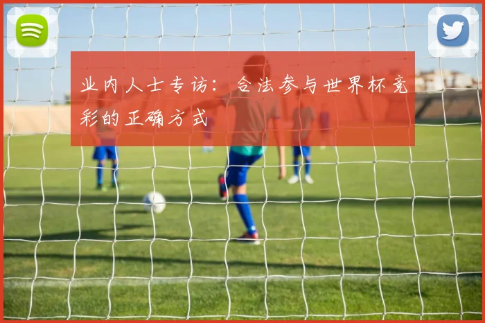 业内人士专访：合法参与世界杯竞彩的正确方式